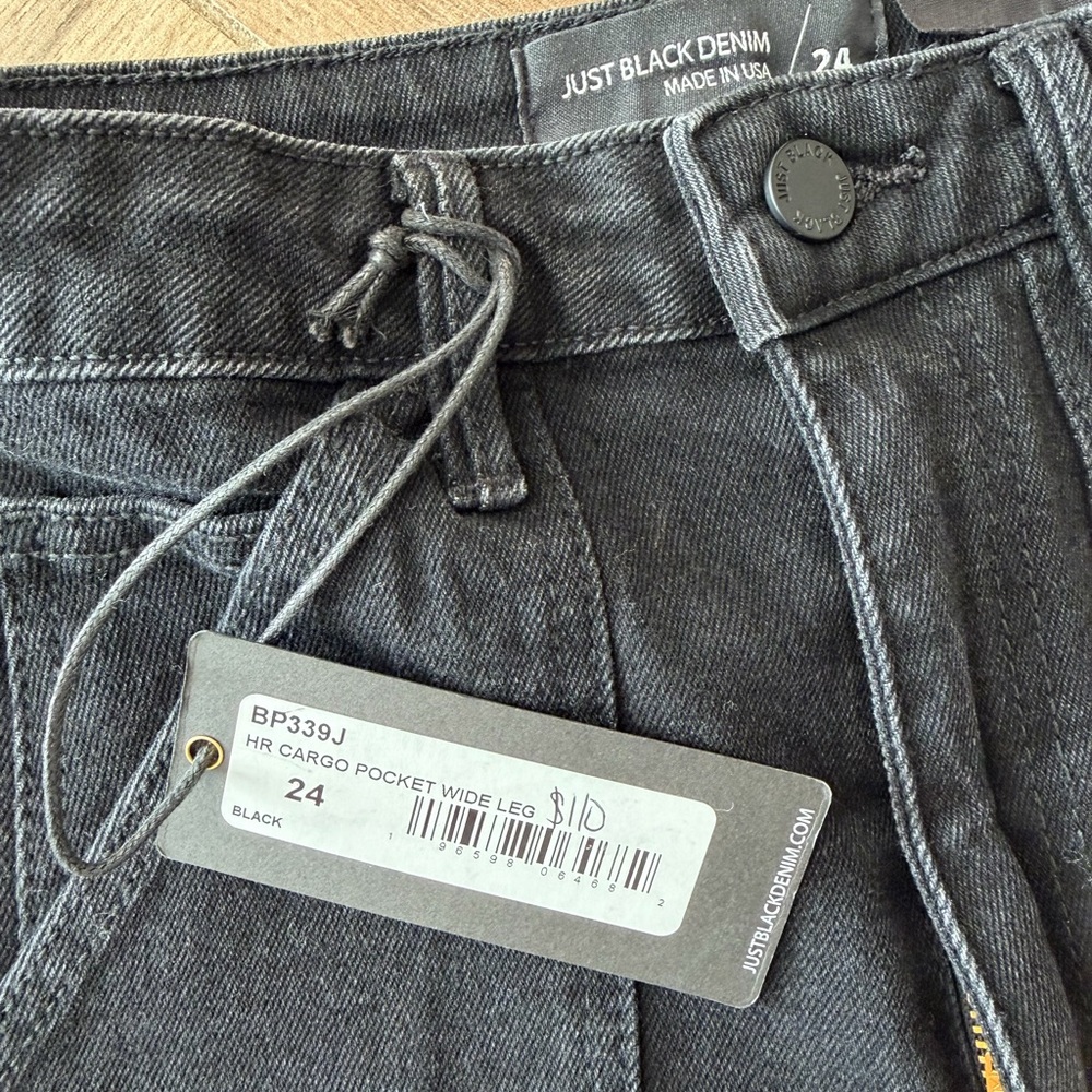 Just Black Cargo Wide-Leg Jeans - Picture 6 of 6